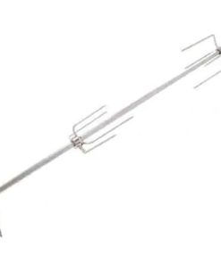 Spire 36 in. Stainless Steel Rotisserie Chicken Grilling Kit with Motor, 1/2 in. Rod, 4 Forks and Hardware, Outdoor Cooking & Grills, BBQ Grills, Fits up to 36" Fireboxes, 790-0006B