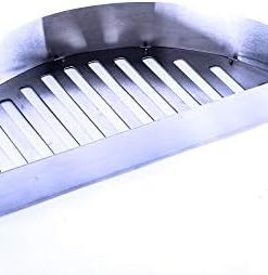 Half Moon Searing Tray Stainless Charcoal Ash Basket for Char-Griller Akorn Kamado, Blaze Grill Kamado, Pit Boss 24, and Many Large Kamado Grills 2