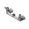 T&S Brass 5F-8WLS00 Wall Mount Faucet, Less Nozzle, Lever Handles, 1/2" Supply Elbow Kit, 8"
