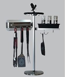 Islander - BBQ Accessory for Islands and Counter Tops for Holding BBQ Tools (Islander, Silver, 10, IT28CL2A)