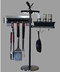 Islander – BBQ Accessory for Islands and Counter Tops for Holding BBQ Tools (Islander, Silver, 10, IT28CL2A) 2