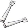 Cooking Tongs Barbecue Salad Food Clip BBQ Tongs Food Clips Bread Clamp Grill Tongs Kitchen Baking Tool (7 Inch+9 Inch)