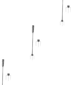 SUPVOX 3 Sets Rotisserie Meat Fork Roast Chicken Tool Stainless Steel Grill Fork Oven Accessory
