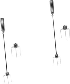 3 Sets Air Fryer Forks Roast Chicken Tool Home Grill Forks Stainless Steel