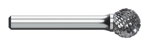 Titan TB19505 Solid Carbide Bur, Standard Cut, Ball Shape, 3/4″ Size, 1/4″ Shank Diameter, 2-7/16″ Overall Length, 3/4″ Diameter, 3/4″ Length of Cut, SD-7 Titan TB19505 Solid Carbide Bur, Standard Cut, Ball Shape, 3/4" Size, 1/4" Shank Diameter, 2-7/16" Overall Length, 3/4" Diameter, 3/4" Length of Cut, SD-7