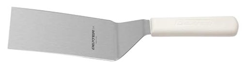 Sani-Safe S286-6 6" x 3" Hamburger Turner with Polypropylene Handle - Image 2