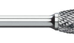 Titan TB19463 Solid Carbide Bur, Standard Cut, Egg Shape, 3/4″ Size, 1/4″ Shank Diameter, 2-3/4″ Overall Length, 3/4″ Diameter, 1″ Length of Cut, SE-7 2