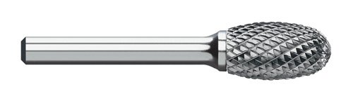 Titan TB19463 Solid Carbide Bur, Standard Cut, Egg Shape, 3/4″ Size, 1/4″ Shank Diameter, 2-3/4″ Overall Length, 3/4″ Diameter, 1″ Length of Cut, SE-7 2 Titan TB19463 Solid Carbide Bur, Standard Cut, Egg Shape, 3/4" Size, 1/4" Shank Diameter, 2-3/4" Overall Length, 3/4" Diameter, 1" Length of Cut, SE-7 - Image 2