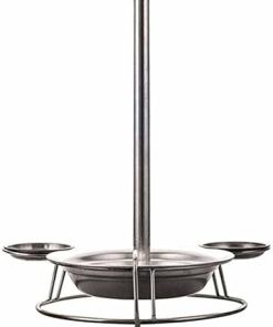 Stainless Steel Stand Holder Chicken Cooker Barbecue with Handle Chicken Roaster Grill Tools for BBQ 2