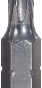 1/4″ STAINLESS STEEL bit TX tamperproof, 25mm, TB25, pack of 5 2