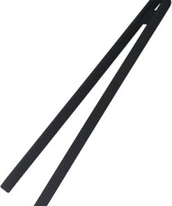 BBQ Food Toast Tongs Trivet Tongs for Kitchen Tongs Non-Slip Cooking Clip Clamp BBQ Salad Tools Grill Kitchen Accessories Accessories(Black)