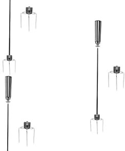 3 Sets Cooking Fish Meat Grilled Fork Multi-function Chicken Roast Fork Stainless Steel Bbq Utensil for Camping