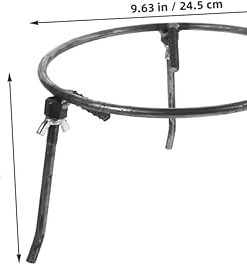 VICASKY Camp Fire Cooking Stand Multi-Function Tripod Pot Rack for Outdoor Cooking Bonfire Display Portable Wok Stand 2