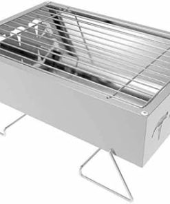 BBQ Grill Outdoor Stainless Steel BBQ Grill Mini BBQ Grill Portable Folding Barbecue Grill Home Camping Cooking Tool BBQ Accessories