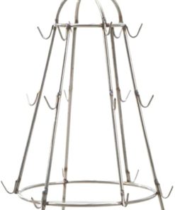 SUPVOX Stainless Steel Barbecue Rack with Hanger Hanging Rack for Outdoor Grilling and Easy to Clean Bbq Accessory for Home Use and Cookouts