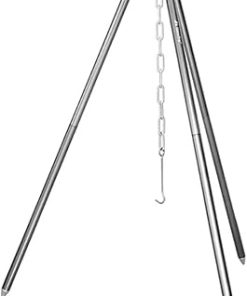 GALPADA Adjustable Camping Bonfire Tripod Aluminum Alloy Cooking Pot Rack Sturdy Grill for Camping Hiking BBQ Picnic