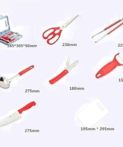 BBQ Grill Tools Set, Stainless Steel BBQ Accessories, Heavy Duty Grilling Utensils Tools Set, BBQ Tool Set Grill Accessories for Camping, Traveling 2