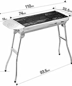 3-5 People Stainless Outdoor Oven Rack A Full Set of Stainless Barbecue Large BBQ Grill 2