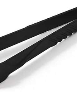 BBQ Tongs, BBQ Food Toast Tongs Trivet Tongs for Kitchen Tongs Non-Slip Cooking Clip Clamp BBQ Salad Tools Grill Kitchen Accessories(Black)