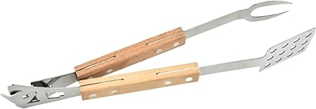 Grill Tongs BBQ Tongs Wooden Handle Grill Clips Suitable for Outdoor Camping Grill Cooking Tools Grill Tongs for BBQ Grill Tongs BBQ Tongs Wooden Handle Grill Clips Suitable for Outdoor Camping Grill Cooking Tools Grill Tongs for BBQ