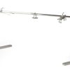 Ash & Ember 25W Tripod Rotisserie Roaster Stand, Rated 125 LB, Adjustable Height Open Fire Roaster, Round Stainless Steel Spit Rod, Electric BBQ Grill Stand for Pork, Chicken, Lamb, or Goat