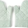 Microwave Glove Oven Baking hot Pot Mitts Cooking Heat Kitchen Mittens(Gray) 3
