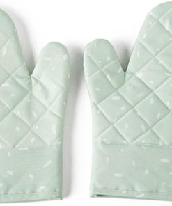 Microwave Glove Oven Baking hot Pot Mitts Cooking Heat Kitchen Mittens(Gray)