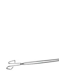 2pcs Stainless Steel Scissor Tongs for Pickup Claw Grabber Tool Reacher Garbage Clamp Barbecue Outdoor Accessory (60cm)