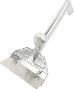 Stainless Steel Blade Grill Scraper Griddle Squeegee for Electric Stove Top Long Handle BBQ Scraper Tool