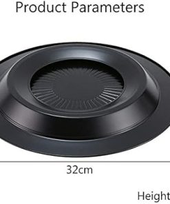 BBQ Grill Outdoor Non-Stick Korean BBQ Grills Round Pan Barbecue Grill for Outdoor Carbon Barbecue BBQ Accessories Tools Easy Clean 2