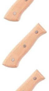 3pcs Wood Grip Comfortable Grip Cutter Handle Wood Knives Handle Wood Handle Replacement Black Walnut Wood Knives Handle Replacement Accessories Chef Wooden Replaceable/2180