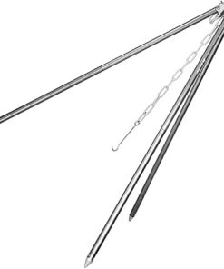 BESPORTBLE Camping Grill Propane Portable Camp Fire Tripod Bonfire Frame Camping Tripod Grill