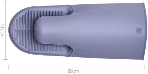CSCDD Potholders for Kitchen Microwave Pizza Oven Accessories Barbecue Baking Special Insulation Anti-Scalding BBQ Tool Gloves(Gray) - Image 2