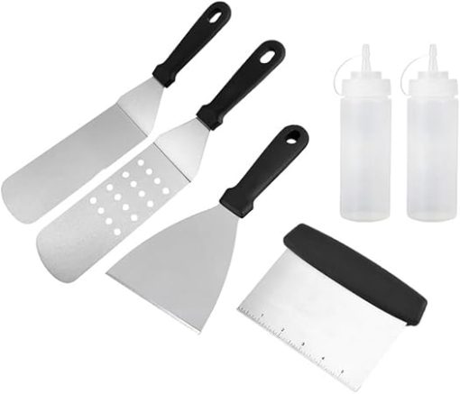JSEIAJB Stainless Steel Barbecue Tools 12 Piece Set Cooking Shovel Barbecue Shovel Iron Plate Barbecue Tools - Image 2