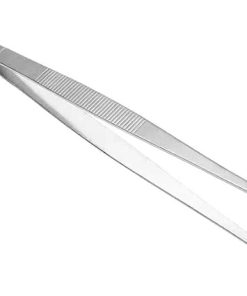 BBQ Barbecue Tongs Stainless Steel Multifunction Meat Food Clip Straight Tweezers Buffet Kitchen Gadgets Tools for Outdoor BBQ Use Accessories(30CM)