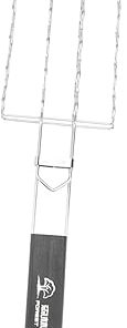 1Pc Stainless Steel Bbq Grilling Basket Durable Barbecue Mesh Tool for Outdoor Cooking for Steaks Corn and Ribs for Camping and Grilling Activities