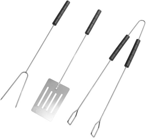 Three Piece Set Of Stainless Steel Grill Outdoor Household Shovel Fork Clip Barbecue Tool Set