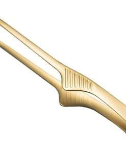 Cooking Tongs BBQ Food Clips Grill Clips Stainless Steel Kitchen Accessories Cooking Outdoor Nonstick Steak Clips Tongs(Gold)