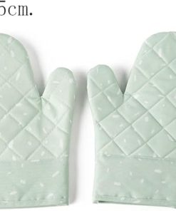 Microwave Glove Oven Baking hot Pot Mitts Cooking Heat Kitchen Mittens(Gray) 2