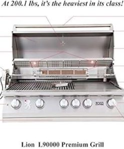 Lion Premium Grills 40-Inch Liquid Propane Grill L90000 and Multi-Functional Drawer with 5 in 1 BBQ Tool Set Package Deal 2