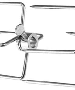 2Pcs 4 Prongs Stainless Steel Barbecue Forks Outdoor Barbecue Rotisserie Meat Forks Tool Chicken Grill Roasting Fork Kitchen