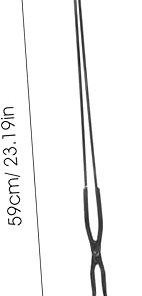 Long Handle Charcoal Tongs Durable Outdoor Tool for Camping and Home Fireplace Use Versatile Charcoal Clip for Grilling and Fire Pit Random Style 2