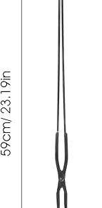 Lengthened Charcoal Clip Durable Bbq Tongs for Outdoor Cooking Easy to Use Iron Charcoal Clamp Versatile Fireplace Accessory for Safe Handling of Charcoal and Firewood 2