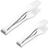 BBQ grill tongs, Stainless Steel BBQ Grill Clips Food Clips Barbecue Clips Steak Clips Fried Food Clips 3