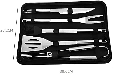 5 PCS Heavy Duty BBQ Grill Tools Set, Barbecue Accessories Kit, Stainless Steel Grill Tools Set for Outdoor Camping Barbecue 2