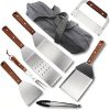Outdoor Portable BBQ Tool Set, BBQ Accessories Tool Set, Stainless Steel Grilling Utensils Tools Set with Metal Hanging Loop, for Home, Camping, Traveling 3