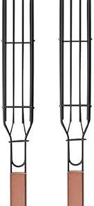 Portable Bbq Grilling Basket Stainless Steel Nonstick Barbecue Grill Basket Tools Grill Mesh for Meat