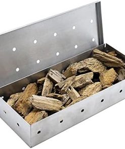Wood Chips BBQ Smoker Box for Indoor Outdoor Charcoal Gas Barbecue Grill Meat Infused Smoke Flavor Accessories Smoker Box 2