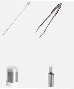 Stainless Steel BBQ Tool Set 28pc Grilling Set with Clamp Brush Fork for 2