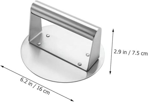 Cooking Weight Press Burger Meat Press Set 2pcs Hamburger Smasher Tool Steak Sturdy Construction - Image 2